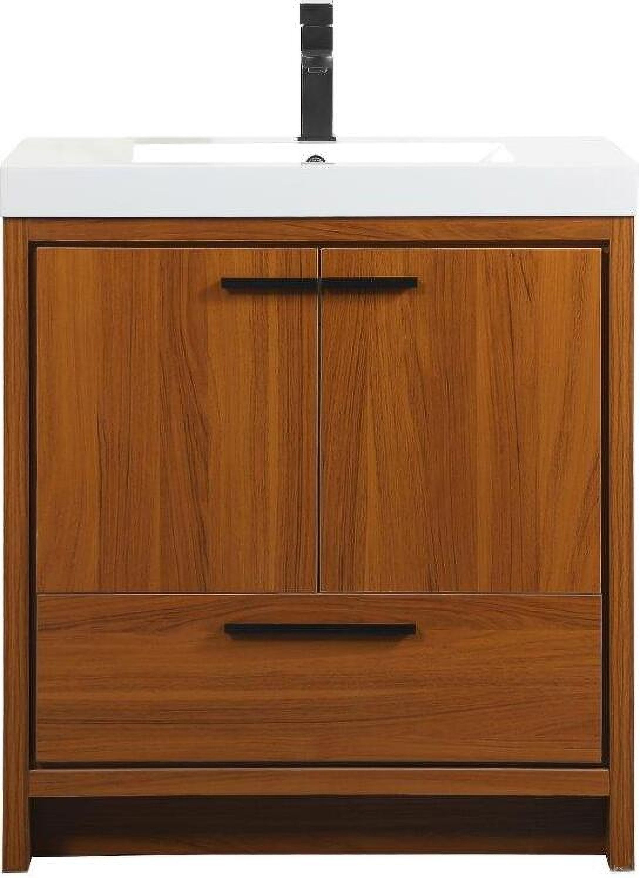 Wyatt 30 Inch Single Bathroom Vanity In Teak