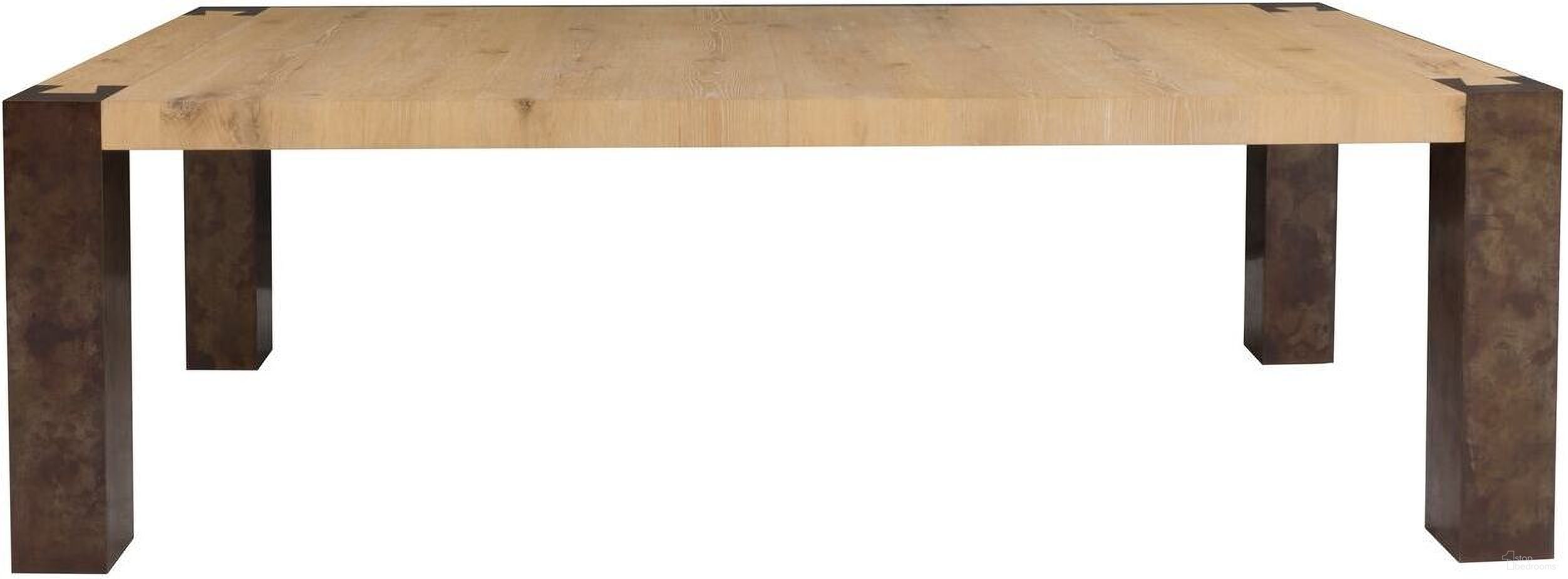 The appearance of Wyatt 96 Inch Rectangular Dining Table In Natural Oak designed by Fairfield Chair in the modern / contemporary interior design. This natural oak piece of furniture was selected by 1StopBedrooms from Wyatt Collection to add a touch of cosiness and style into your home. Sku: 8043-96. Table Base Style: Legs. Table Top Shape: Rectangular. Size: 46" x 100". Material: Oak Veneer.