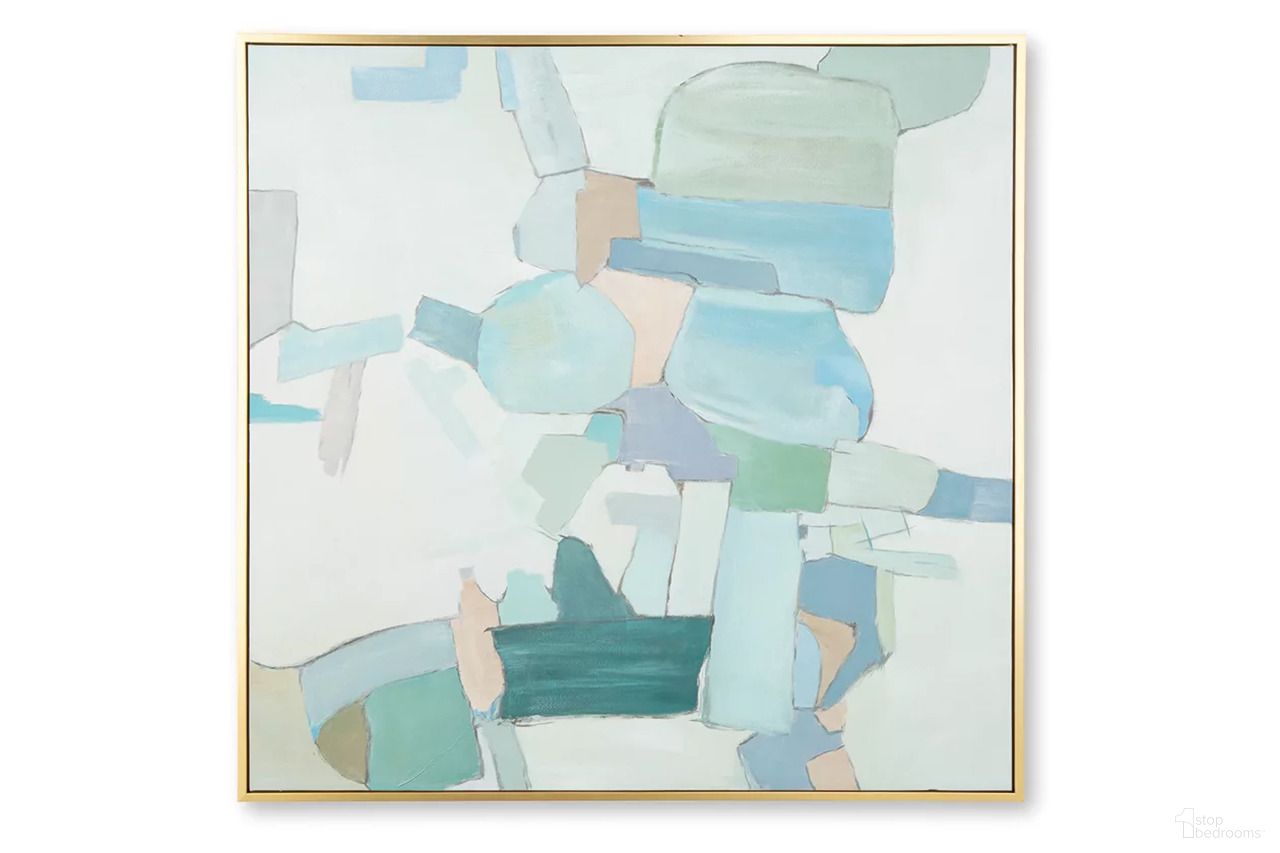Wynburn Wall Art In White/Blue/Green