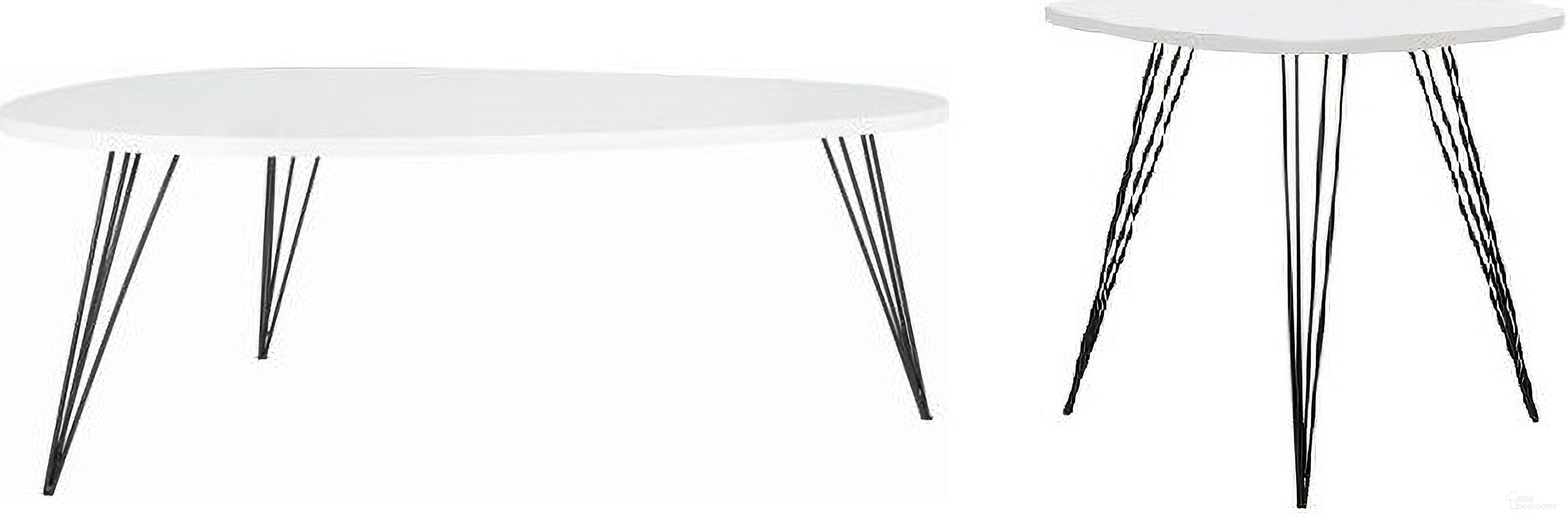 The appearance of Wynton Occasional Table Set In Black and White designed by Safavieh in the modern / contemporary interior design. This white and black piece of furniture  was selected by 1StopBedrooms from Wynton Collection to add a touch of cosiness and style into your home. Sku: FOX4215B;FOX4214B. Material: Iron.