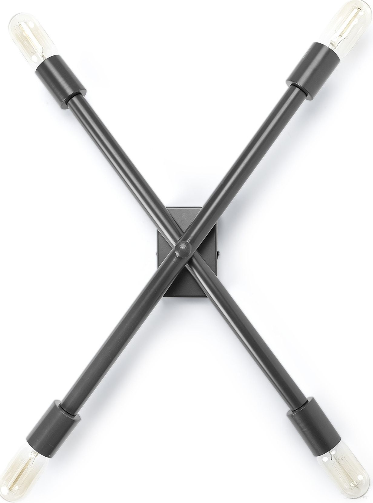 Xendi Toned Metal Sputnik Wall Sconce In Black