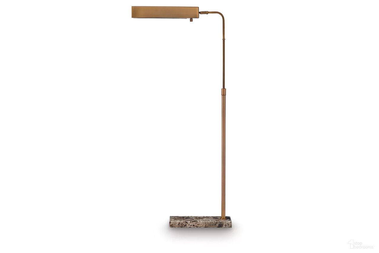 Yafe Metal Floor Lamp In Bronze