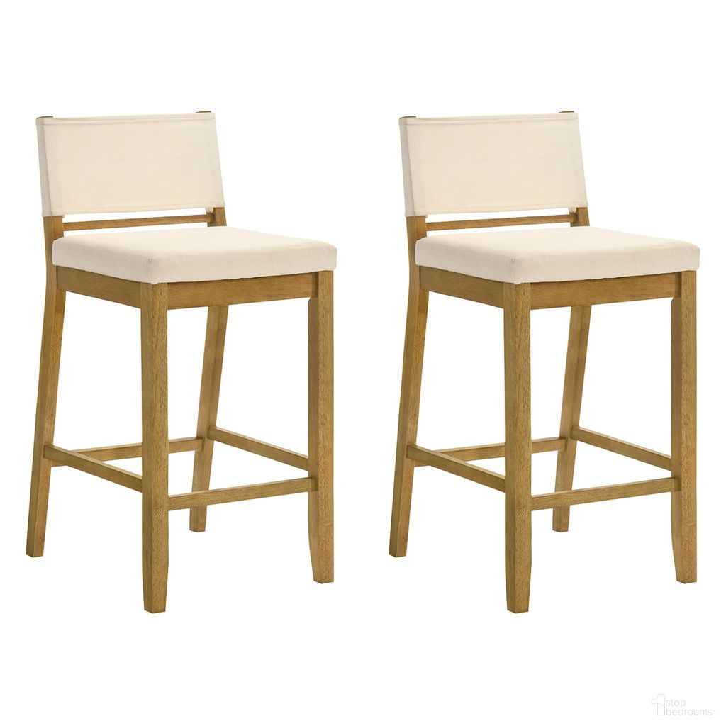 The appearance of Yaneli Bar Height Bar Stool Set of 2 In Amber Glow and White designed by Armen Living in the modern / contemporary interior design. This amber glow and white piece of furniture was selected by 1StopBedrooms from Yaneli Collection to add a touch of cosiness and style into your home. Sku: LCYABAWHAG30;LCYABAWHAG30. Material: Polyester.