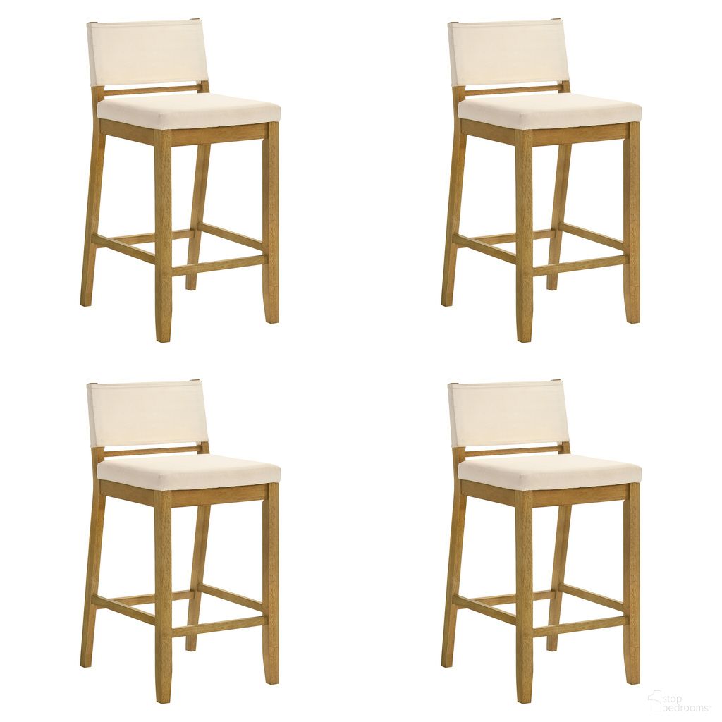 The appearance of Yaneli Bar Height Bar Stool Set of 4 In Amber Glow and White designed by Armen Living in the modern / contemporary interior design. This amber glow and white piece of furniture was selected by 1StopBedrooms from Yaneli Collection to add a touch of cosiness and style into your home. Sku: LCYABAWHAG30;LCYABAWHAG30;LCYABAWHAG30;LCYABAWHAG30. Material: Polyester.