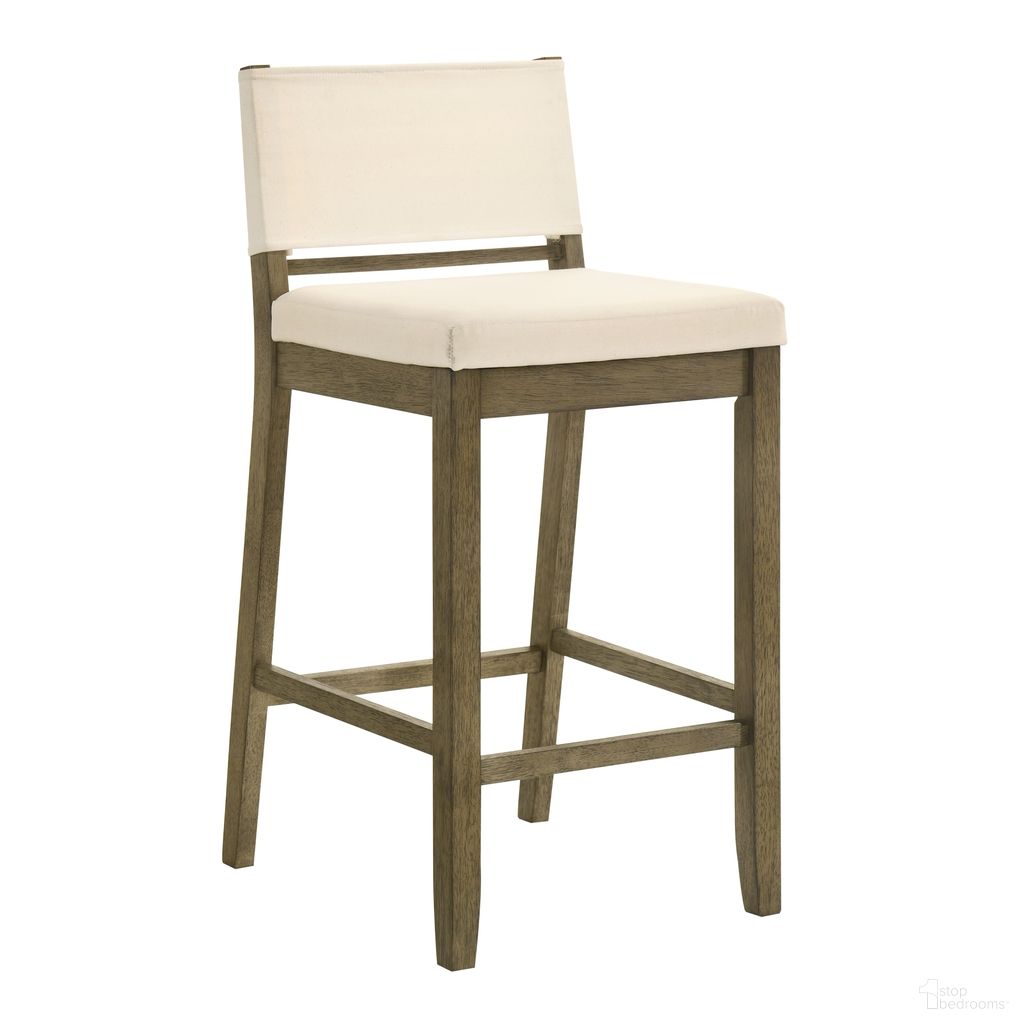 The appearance of Yaneli Counter Height Bar Stool In Putty Brown and White designed by Armen Living in the modern / contemporary interior design. This putty brown and white piece of furniture was selected by 1StopBedrooms from Yaneli Collection to add a touch of cosiness and style into your home. Sku: LCYABAWHPB26. Material: Polyester.