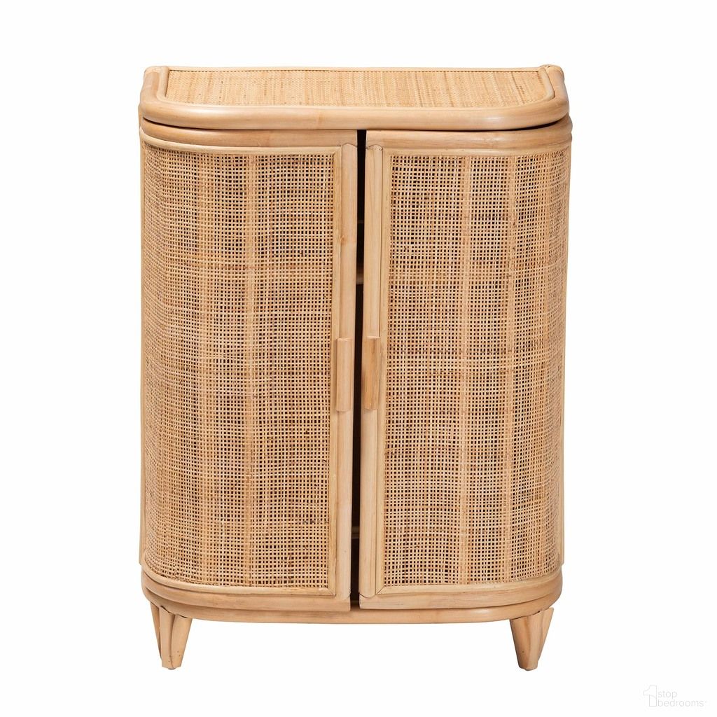 Yanka Rattan Storage Cabinet In Natural
