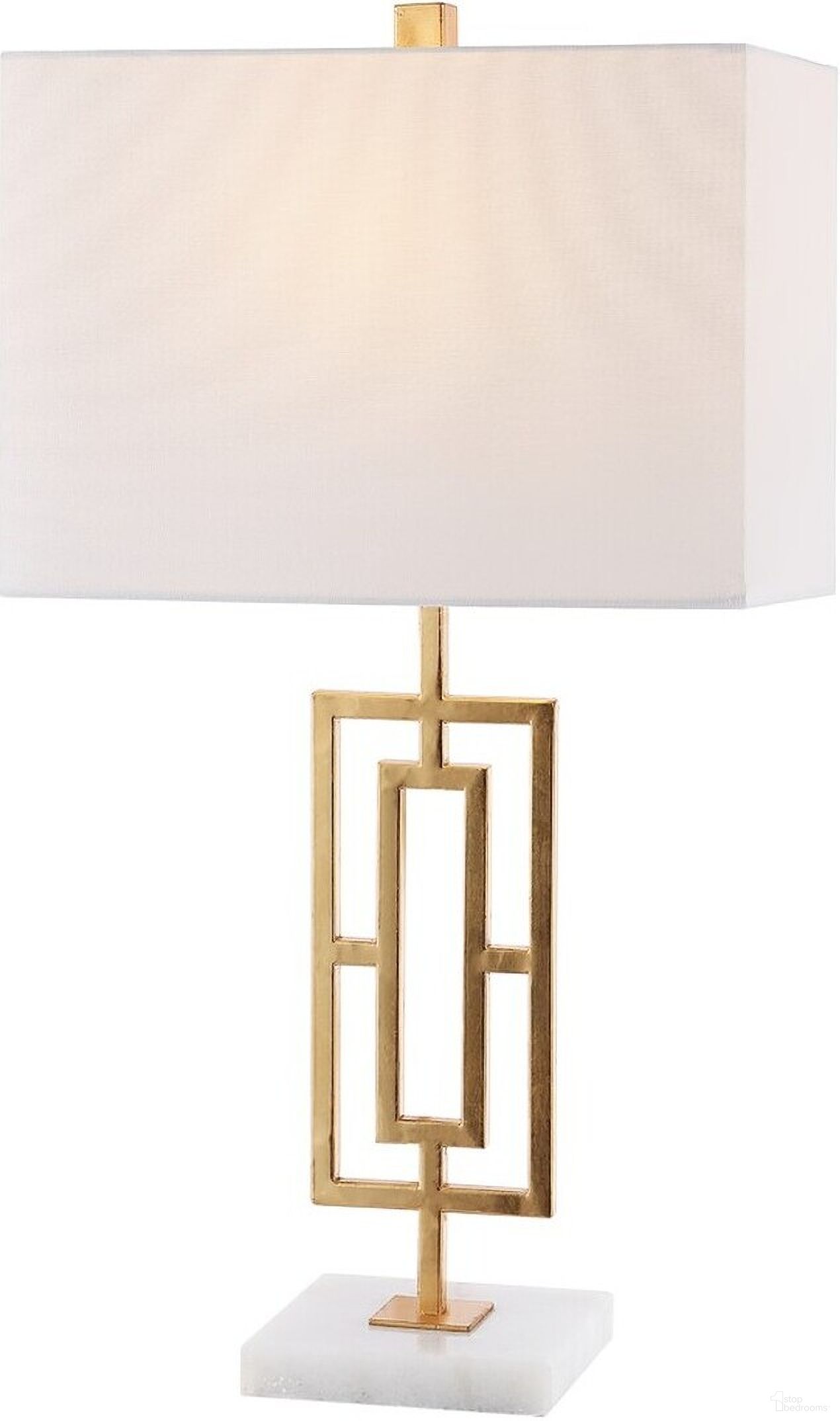 The appearance of Yara Iron Table Lamp Set of 2 in Gold and White designed by Safavieh in the modern / contemporary interior design. This gold and white piece of furniture was selected by 1StopBedrooms from Yara Collection to add a touch of cosiness and style into your home. Sku: TBL4299A-SET2. Material: Metal.