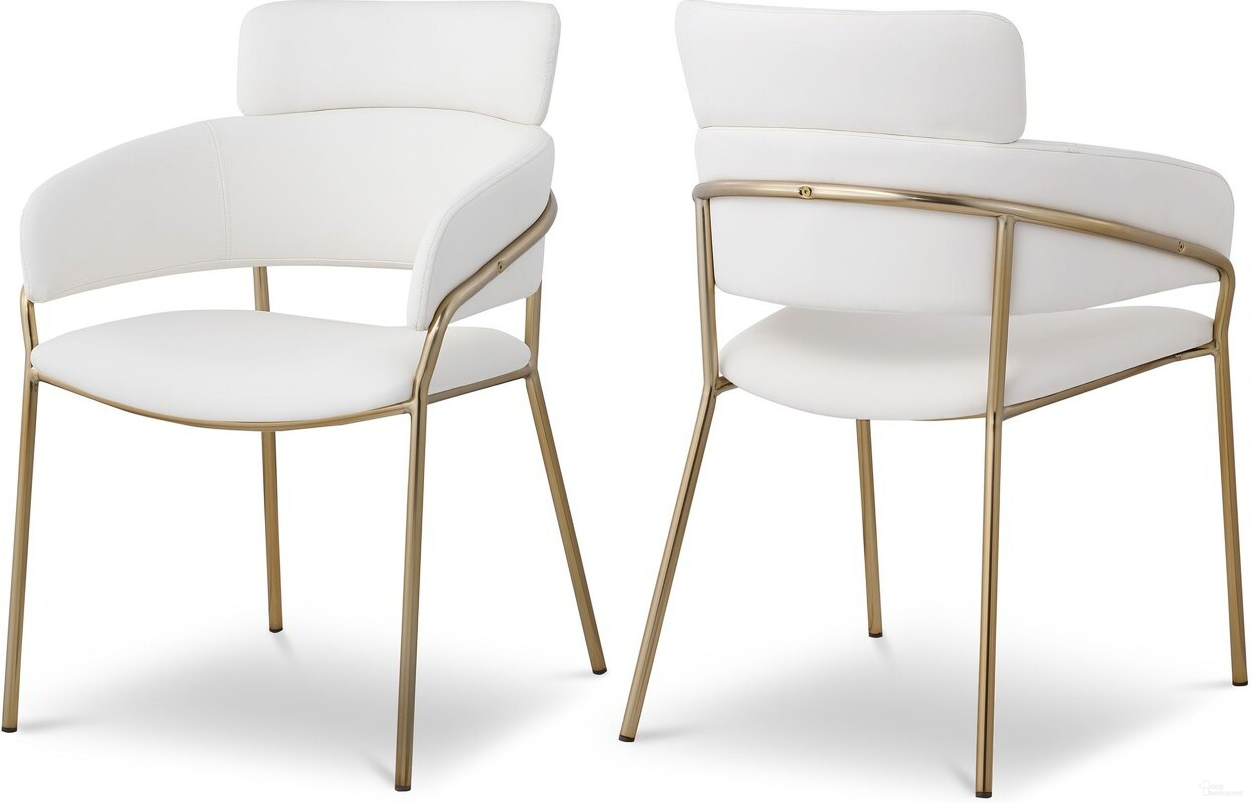 The appearance of Yara Vegan Leather Dining Chair Set of 2 In Cream designed by Meridian in the modern / contemporary interior design. This cream piece of furniture was selected by 1StopBedrooms from Yara Collection to add a touch of cosiness and style into your home. Sku: 549Cream-C. Material: Wood. Chair Type: Arm Chair.