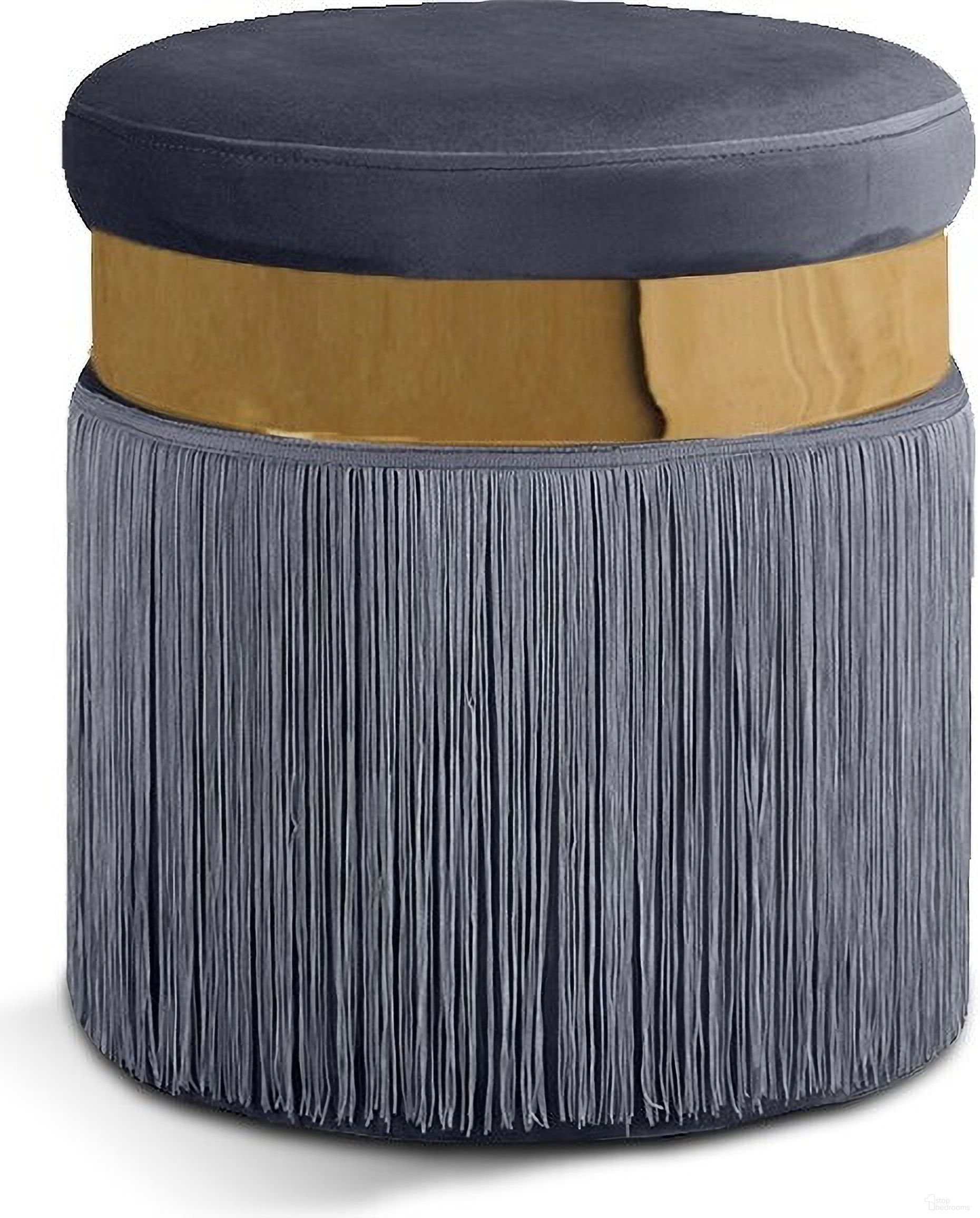 The appearance of Yasmine Velvet Ottoman/Stool In Grey designed by Meridian in the modern / contemporary interior design. This grey piece of furniture was selected by 1StopBedrooms from Yasmine Collection to add a touch of cosiness and style into your home. Sku: 142Grey. Material: Velvet.