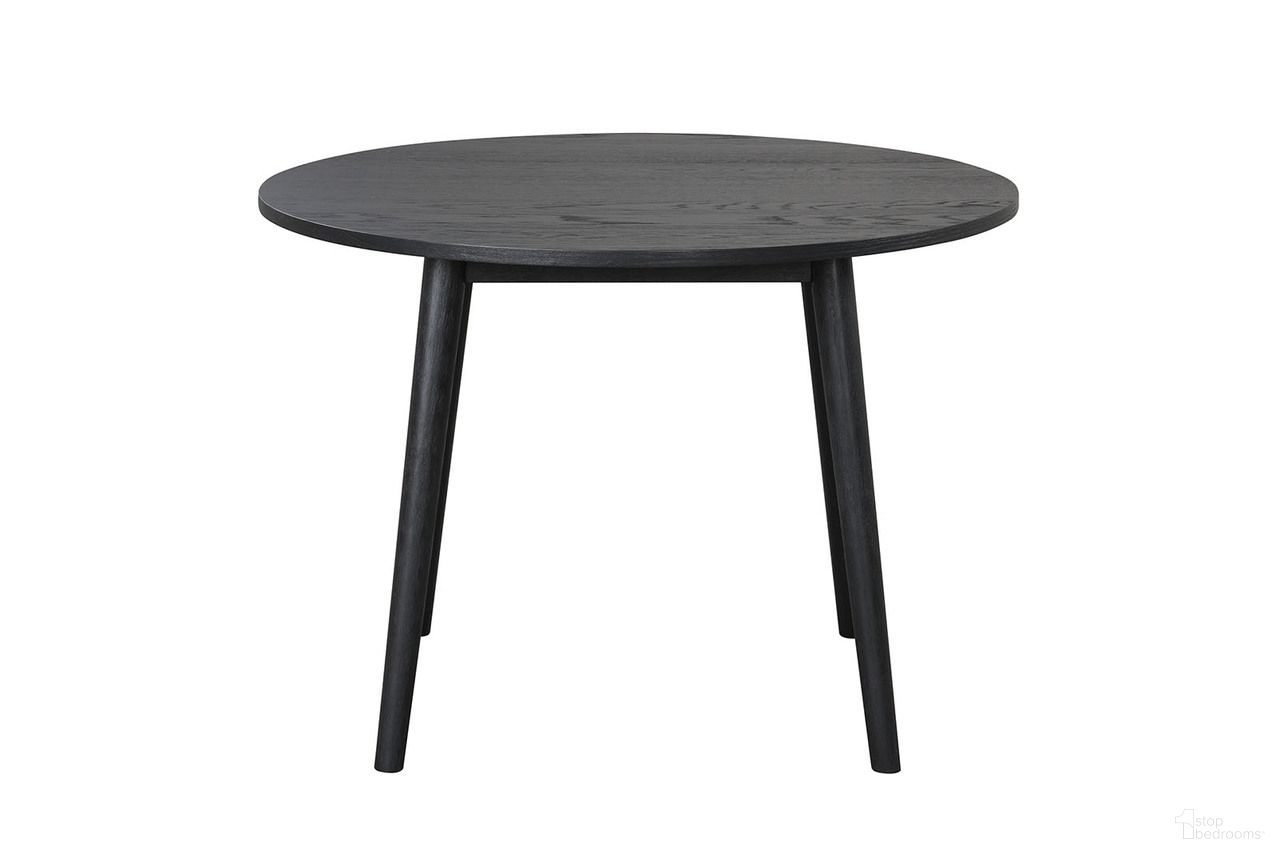 The appearance of Yate Round Dining Table In Black designed by Furniture of America in the modern / contemporary interior design. This black piece of furniture was selected by 1StopBedrooms from Yate Collection to add a touch of cosiness and style into your home. Sku: FM3102BK-RT. Table Base Style: Legs. Table Top Shape: Round. Material: Rubberwood. Size: 42".