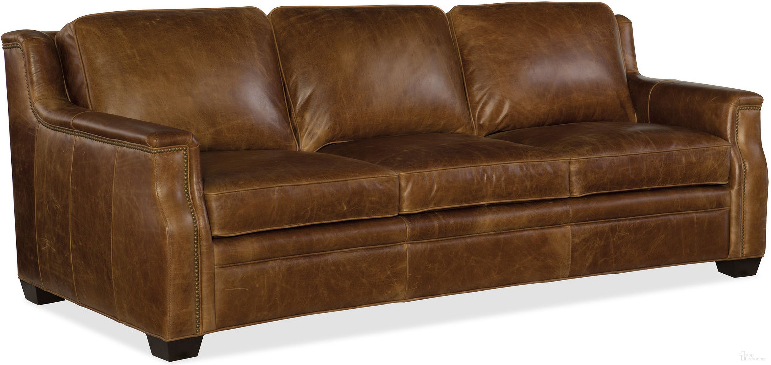 The appearance of SS Yates Dark Wood Sofa designed by Hooker in the traditional interior design. This dark wood piece of furniture was selected by 1StopBedrooms from SS Collection to add a touch of cosiness and style into your home. Sku: SS519-03-087. Material: Leather.