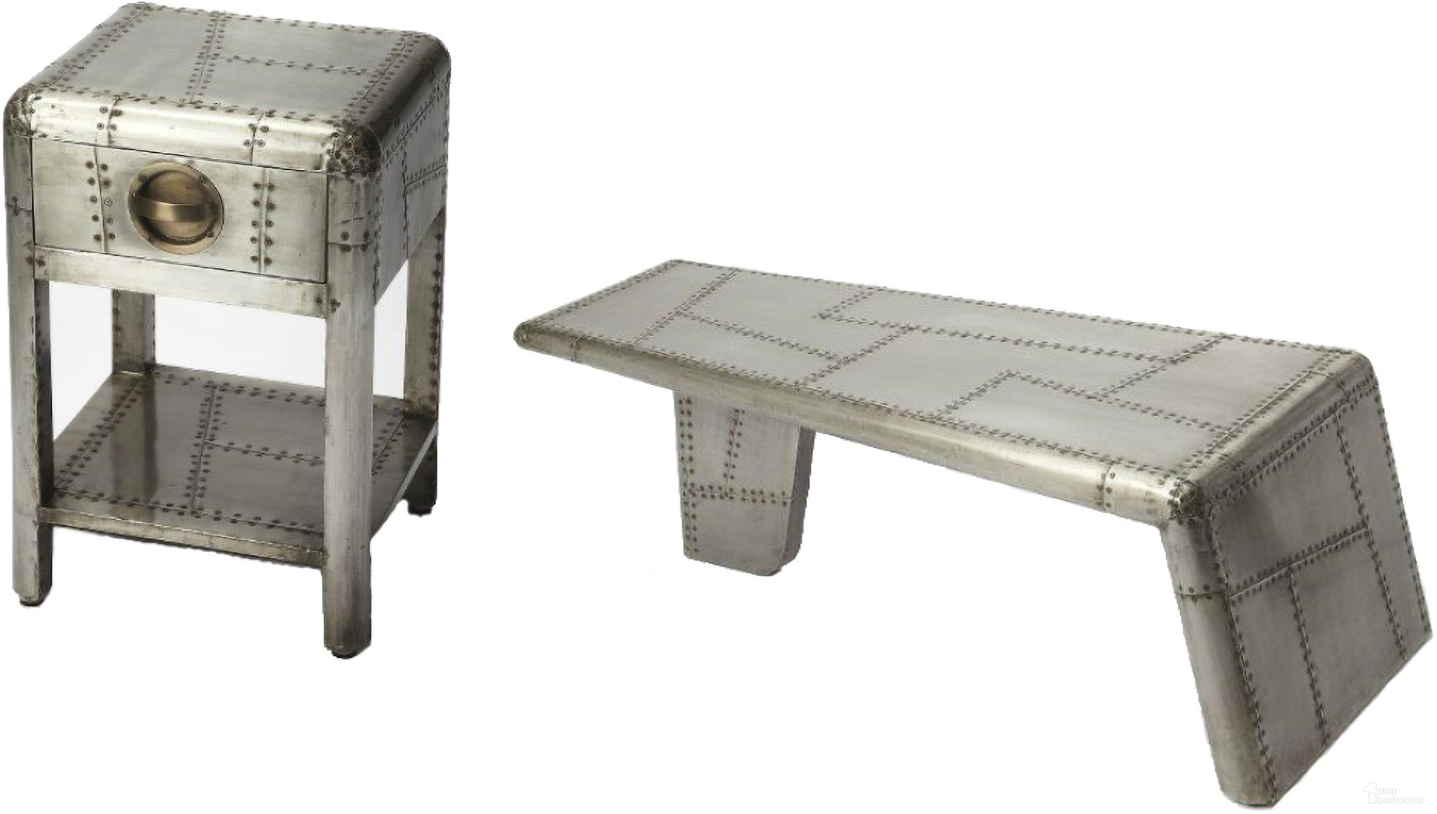 The appearance of Yeager Aviator Occasional Table Set In Gray designed by Butler Specialty Company in the modern / contemporary interior design. This gray piece of furniture was selected by 1StopBedrooms from Industrial Chic Collection to add a touch of cosiness and style into your home. Sku: 5153330;5162330. Material: Wood.