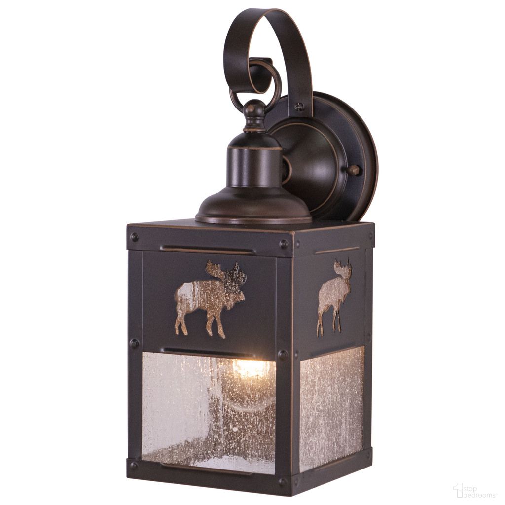 Yellowstone 5.25 Inch Moose Outdoor Wall Light In Burnished Bronze