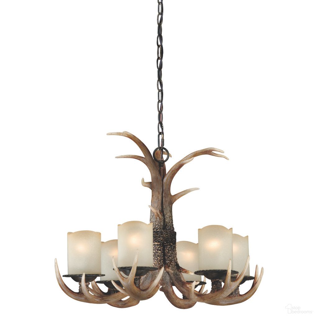 The appearance of Yoho 6L Antler Chandelier In Black Walnut designed by Vaxcel in the rustic / southwestern interior design. This black walnut piece of furniture was selected by 1StopBedrooms from Yoho Collection to add a touch of cosiness and style into your home. Sku: H0016. Material: Polyresin.