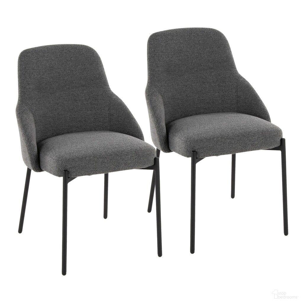 The appearance of York Upholstered Chair Set of 2 In Dark Grey and Black designed by Lumisource in the modern / contemporary interior design. This dark grey and black piece of furniture  was selected by 1StopBedrooms from York Collection to add a touch of cosiness and style into your home. Sku: CH-YORKUP BKDGY2. Material: Foam. Chair Type: Side Chair.
