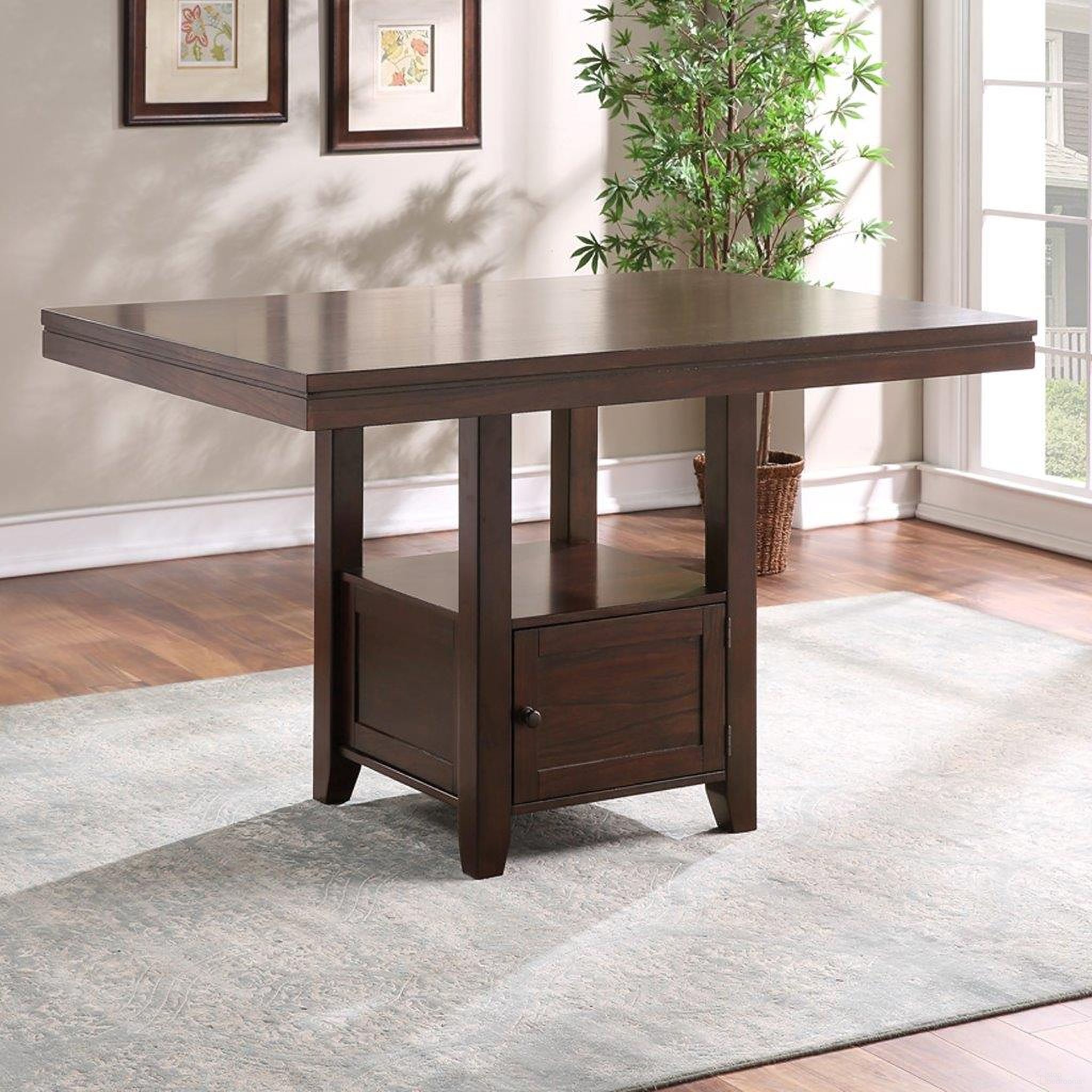 The appearance of Yorktown Counter Table In Brown designed by Steve Silver in the modern / contemporary interior design. This brown piece of furniture  was selected by 1StopBedrooms from Yorktown Collection to add a touch of cosiness and style into your home. Sku: YT500PT. Table Base Style: Legs. Material: MDF. Table Top Shape: Rectangular.