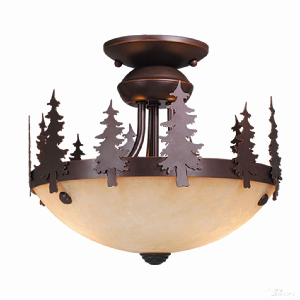 The appearance of Yosemite 2L LED Tree Fan Light Kit or Semi Flush Ceiling Light (Dual Mount) In Burnished Bronze designed by Vaxcel in the rustic / southwestern interior design. This burnished bronze piece of furniture was selected by 1StopBedrooms from Yosemite Collection to add a touch of cosiness and style into your home. Sku: LK55512BBZ-C. Material: Steel.