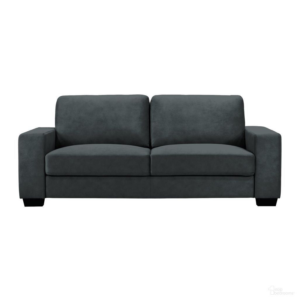 The appearance of Yvonne 79 Inch Sofa with Track Arms In Flint designed by Armen Living in the modern / contemporary interior design. This flint piece of furniture was selected by 1StopBedrooms from Yvonne Collection to add a touch of cosiness and style into your home. Sku: LCYN3FL. Material: Fabric.