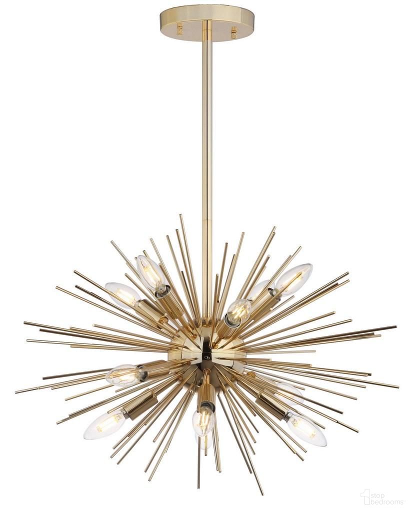 The appearance of Zadie Pendant in Gold designed by Safavieh in the modern / contemporary interior design. This gold piece of furniture was selected by 1StopBedrooms from Zadie Collection to add a touch of cosiness and style into your home. Sku: PND4020A. Material: Iron.