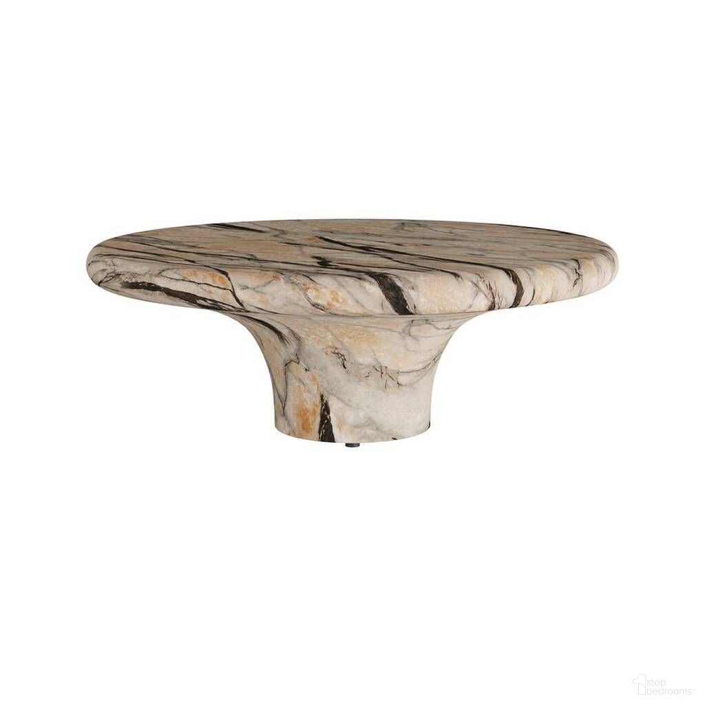 Zahara Coffee Table In Mojave Faux Marble