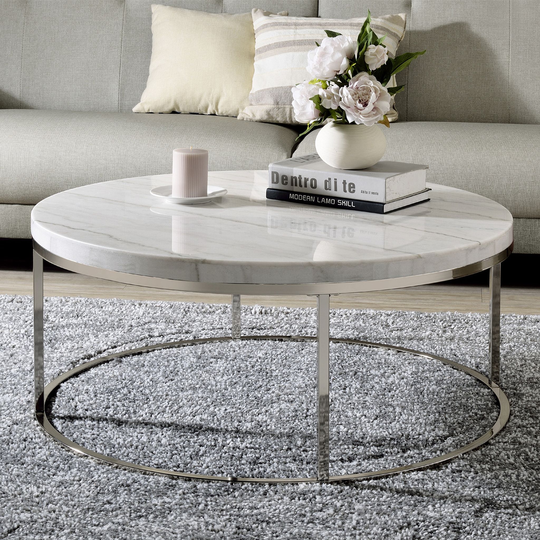 The appearance of Zaidee Coffee Table In Natural and Nickel designed by ACME in the modern / contemporary interior design. This natural/nickel piece of furniture was selected by 1StopBedrooms from Zaidee Collection to add a touch of cosiness and style into your home. Sku: LV02795. Material: Metal.