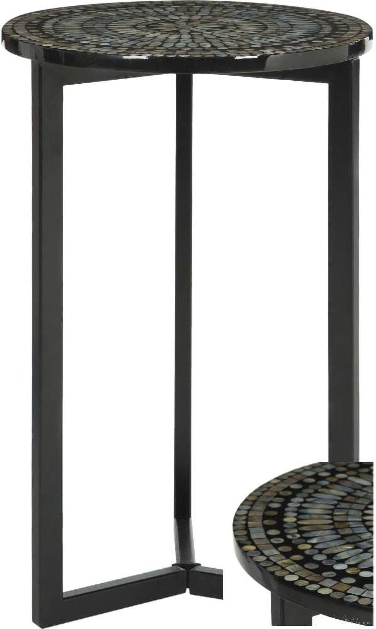 The appearance of Zaira Grey End Table designed by Safavieh in the traditional interior design. This black piece of furniture  was selected by 1StopBedrooms from Zaira Collection to add a touch of cosiness and style into your home. Sku: TRB1000E. Material: Metal.