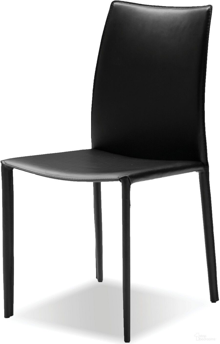 The appearance of Zak Black Leather Dining Chair - Set of 2 designed by Mobital in the modern / contemporary interior design. This black piece of furniture  was selected by 1StopBedrooms from Zak Collection to add a touch of cosiness and style into your home. Sku: DCH-ZAKB-BLAC-. Material: Leather. Chair Type: Side Chair.