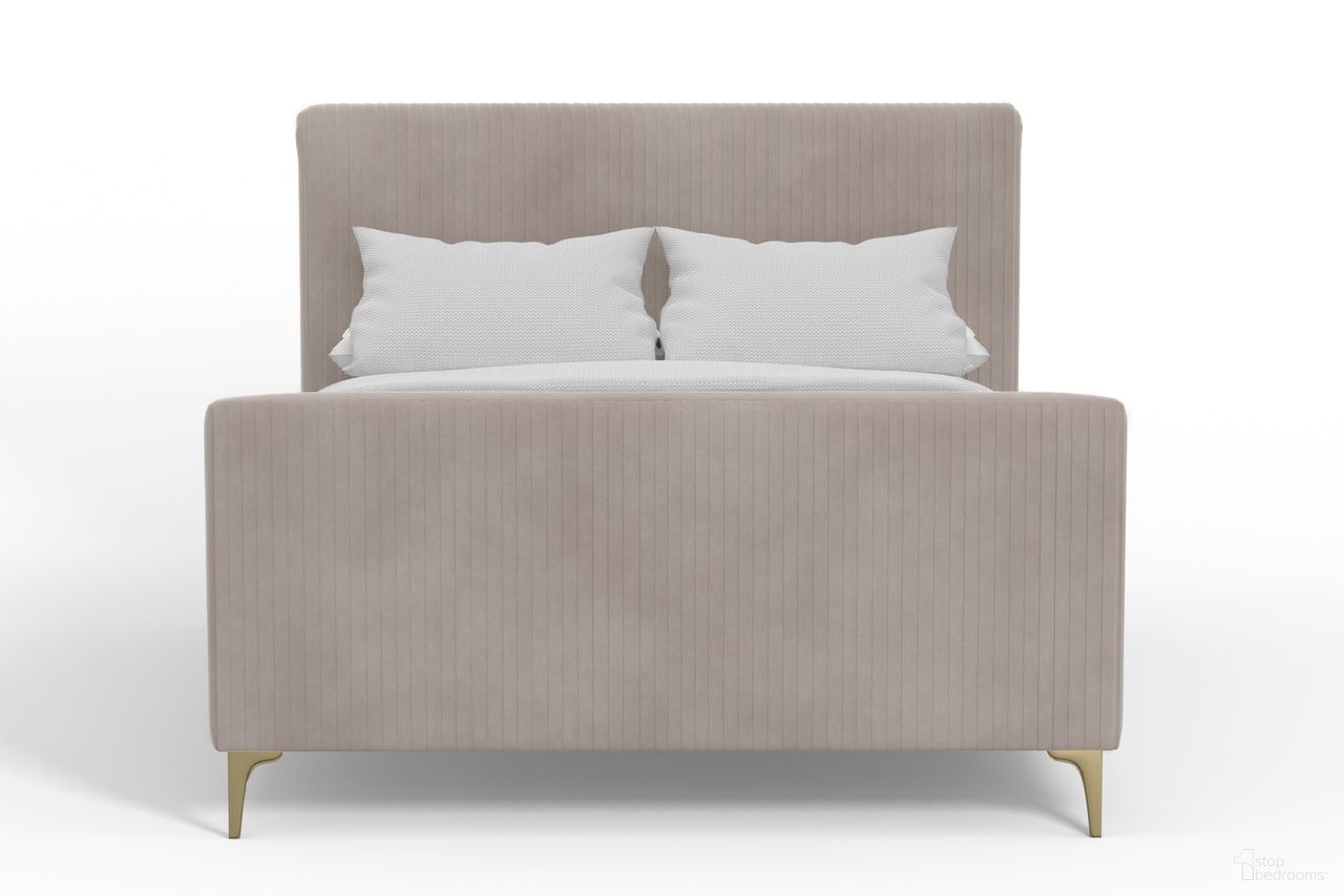 The appearance of Zaldy Full Platform Bed In Light Grey and Gold designed by Alpine in the modern / contemporary interior design. This light grey and gold piece of furniture  was selected by 1StopBedrooms from Zaldy Collection to add a touch of cosiness and style into your home. Sku: 9679F. Bed Type: Platform Bed. Material: Polyester. Bed Size: Full.