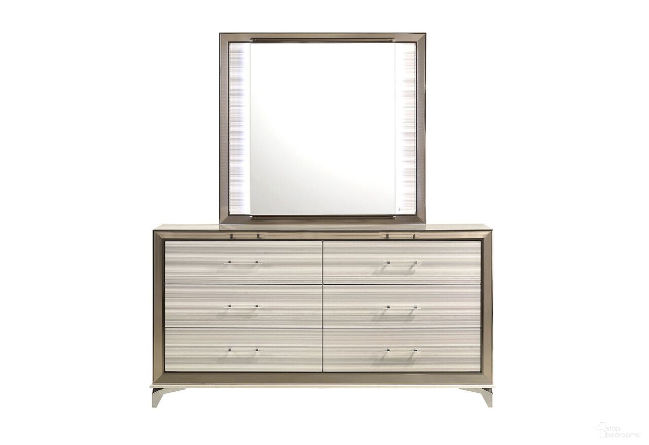 The appearance of Zambrano Mirror with LED In White designed by Global Furniture USA in the modern / contemporary interior design. This white piece of furniture was selected by 1StopBedrooms from Zambrano Collection to add a touch of cosiness and style into your home. Sku: ZAMBRANO-WHT-MR W/ LED. Material: MDF.