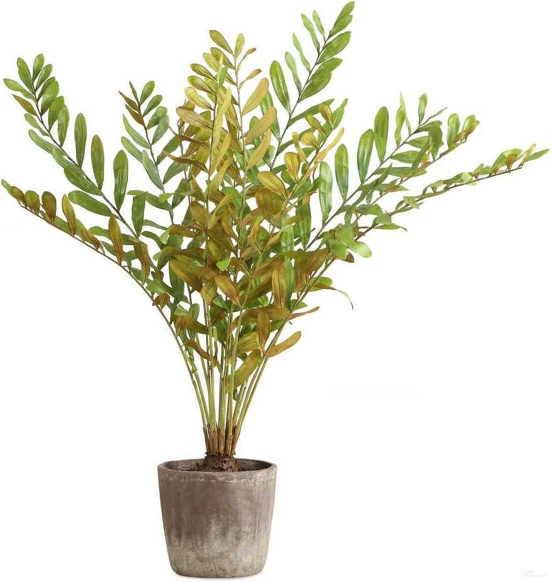 The appearance of Zamia Palm Accent Planter In Multi designed by Uttermost in the modern / contemporary interior design. This multi piece of furniture was selected by 1StopBedrooms from Zamia Collection to add a touch of cosiness and style into your home. Sku: 60243. Material: Polyester.