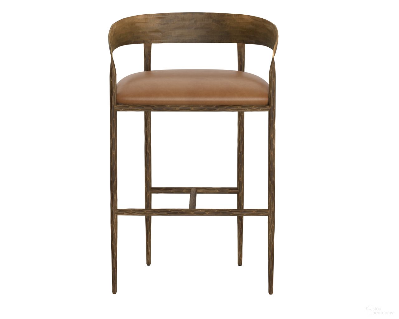 Zanatta Barstool In Tan Leather