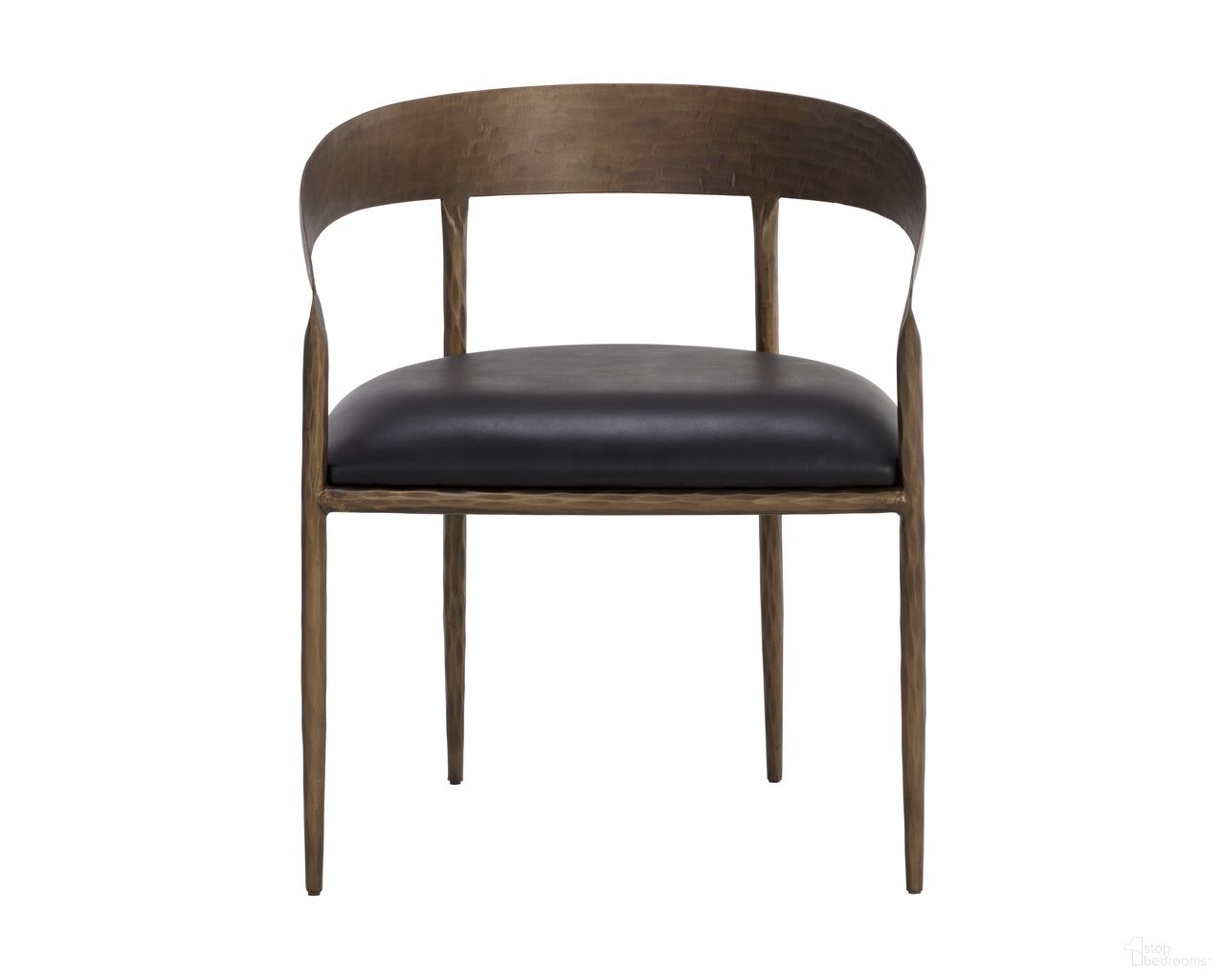 Zanatta Dining Armchair In Charcoal Black