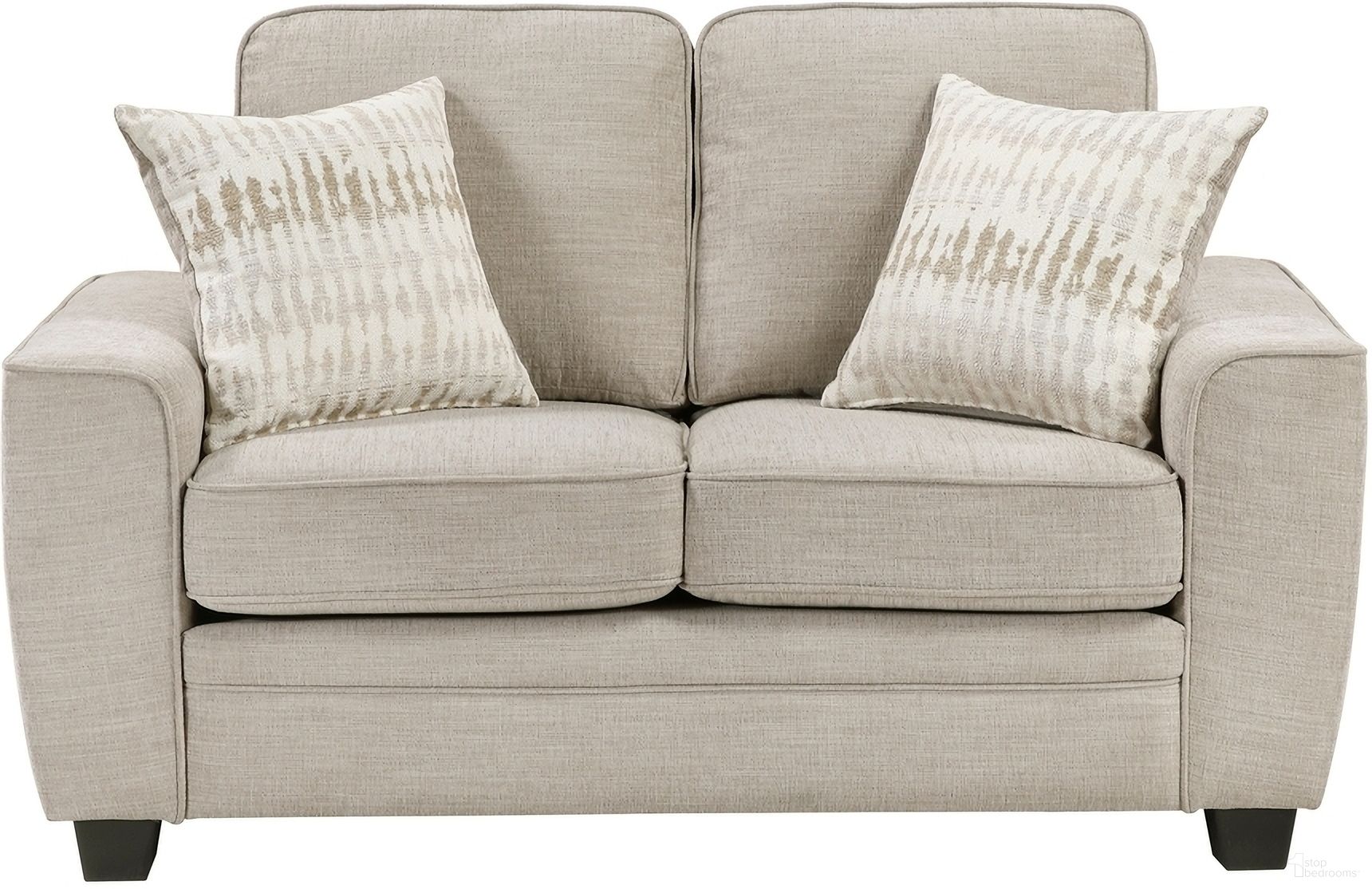 The appearance of Zander Loveseat In Taupe designed by Homelegance in the modern / contemporary interior design. This taupe piece of furniture was selected by 1StopBedrooms from Zander Collection to add a touch of cosiness and style into your home. Sku: 9745TP-2. Material: Chenille.
