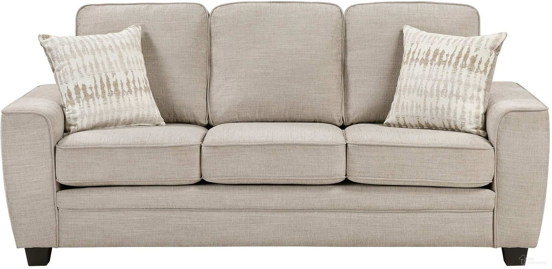 The appearance of Zander Sofa In Taupe designed by Homelegance in the modern / contemporary interior design. This taupe piece of furniture was selected by 1StopBedrooms from Zander Collection to add a touch of cosiness and style into your home. Sku: 9745TP-3. Material: Chenille.