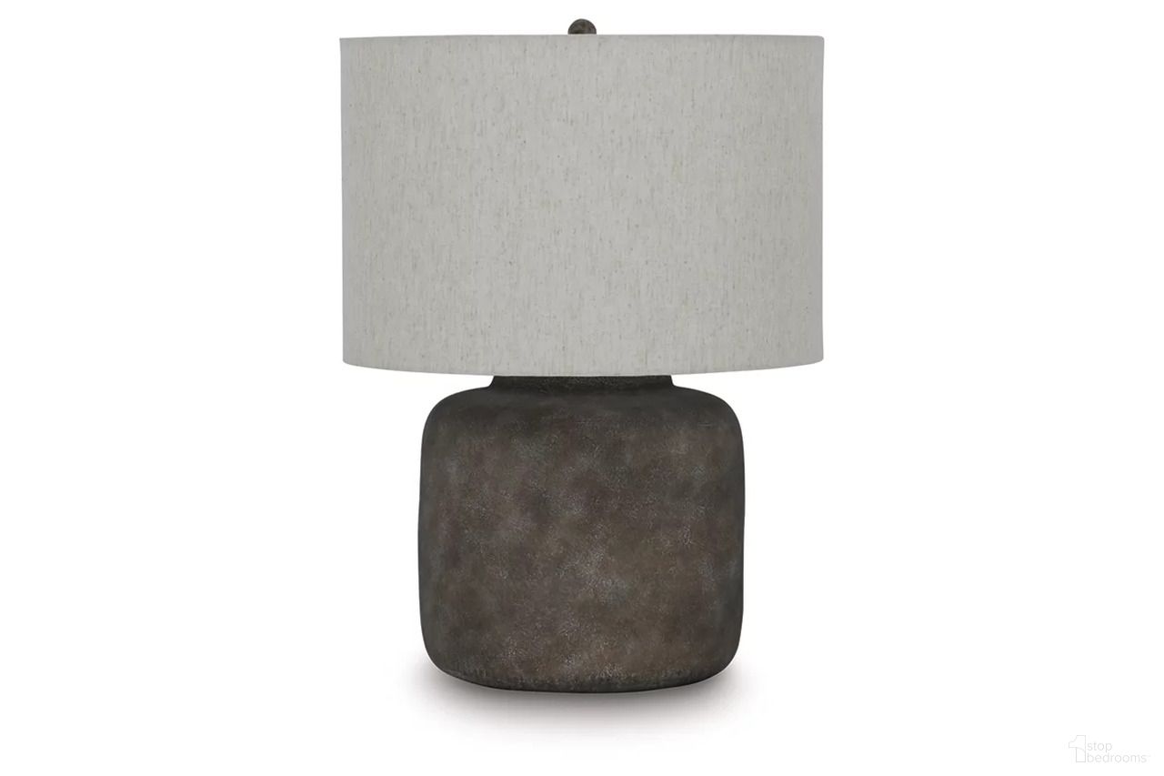 Zandophen Metal Table Lamp In Antique Gray