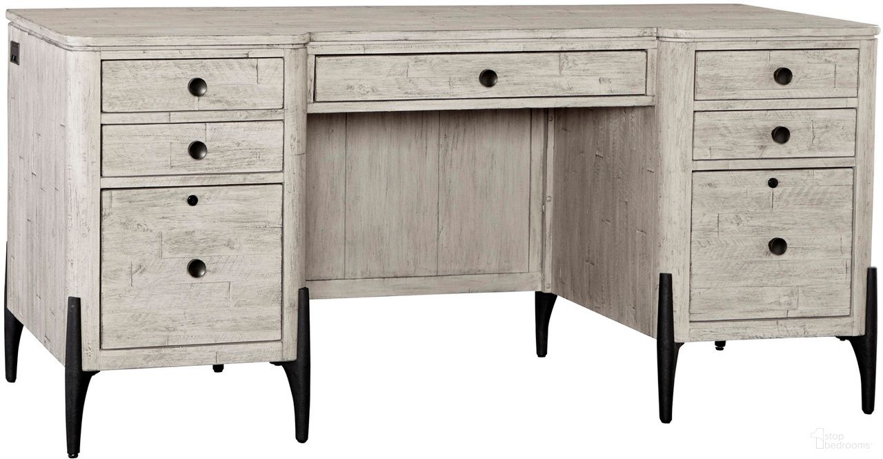 The appearance of Zane 66 Inch Executive Desk In Grey designed by Aspenhome in the modern / contemporary interior design. This grey piece of furniture  was selected by 1StopBedrooms from Zane Collection to add a touch of cosiness and style into your home. Sku: I256-303. Material: Wood.