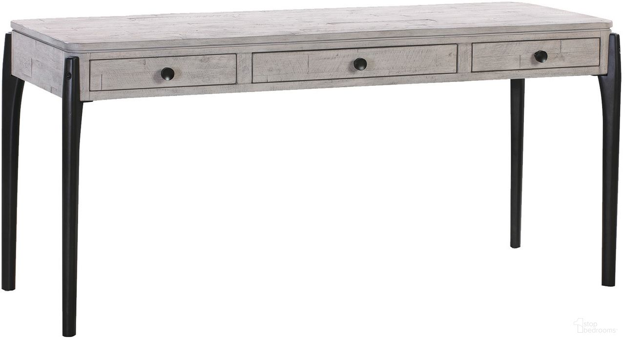 The appearance of Zane 66 Inch Writing Desk In Grey designed by Aspenhome in the modern / contemporary interior design. This grey piece of furniture was selected by 1StopBedrooms from Zane Collection to add a touch of cosiness and style into your home. Sku: I256-3064. Material: Wood.