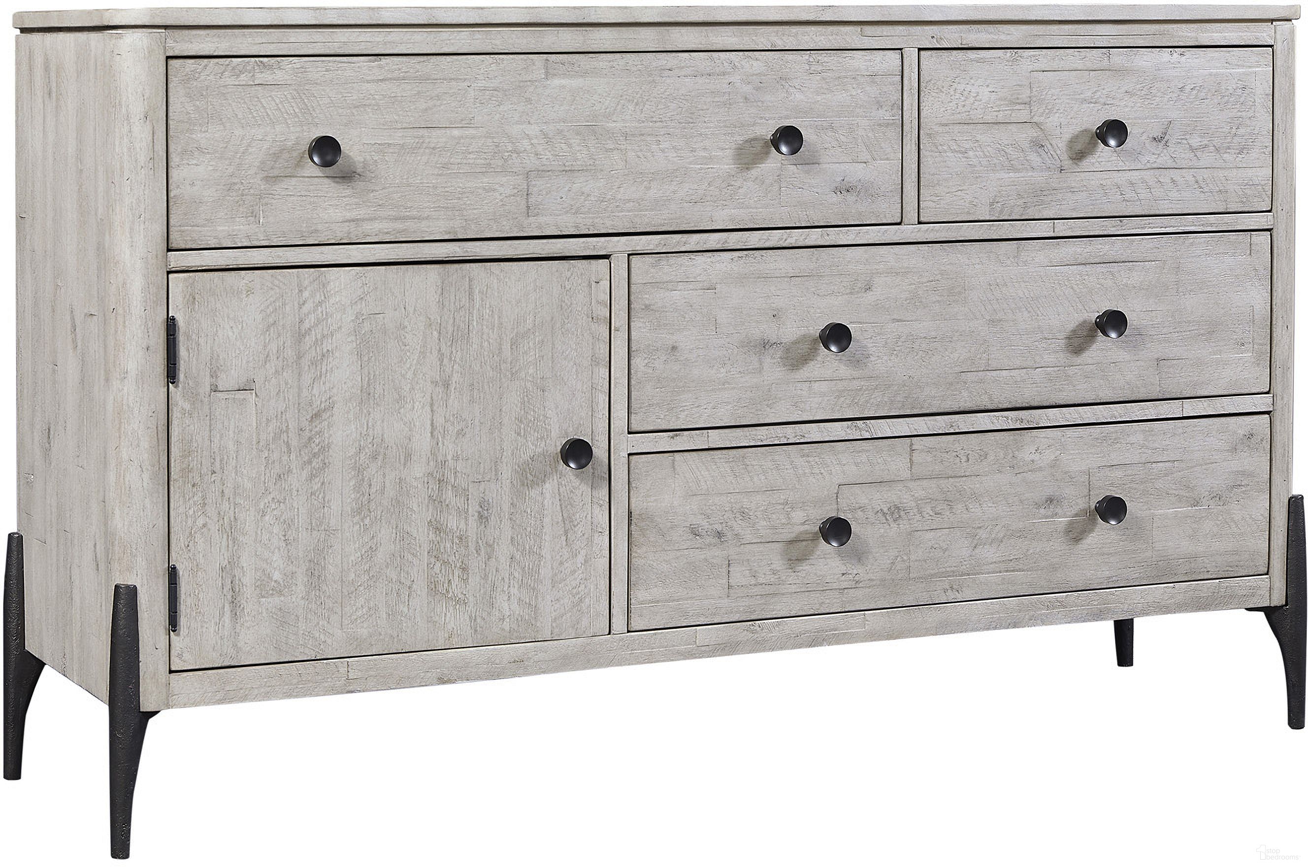 The appearance of Zane Dresser In Parchment designed by Aspenhome in the modern / contemporary interior design. This parchment piece of furniture  was selected by 1StopBedrooms from Zane Collection to add a touch of cosiness and style into your home. Sku: I256-454-1. Material: Wood.