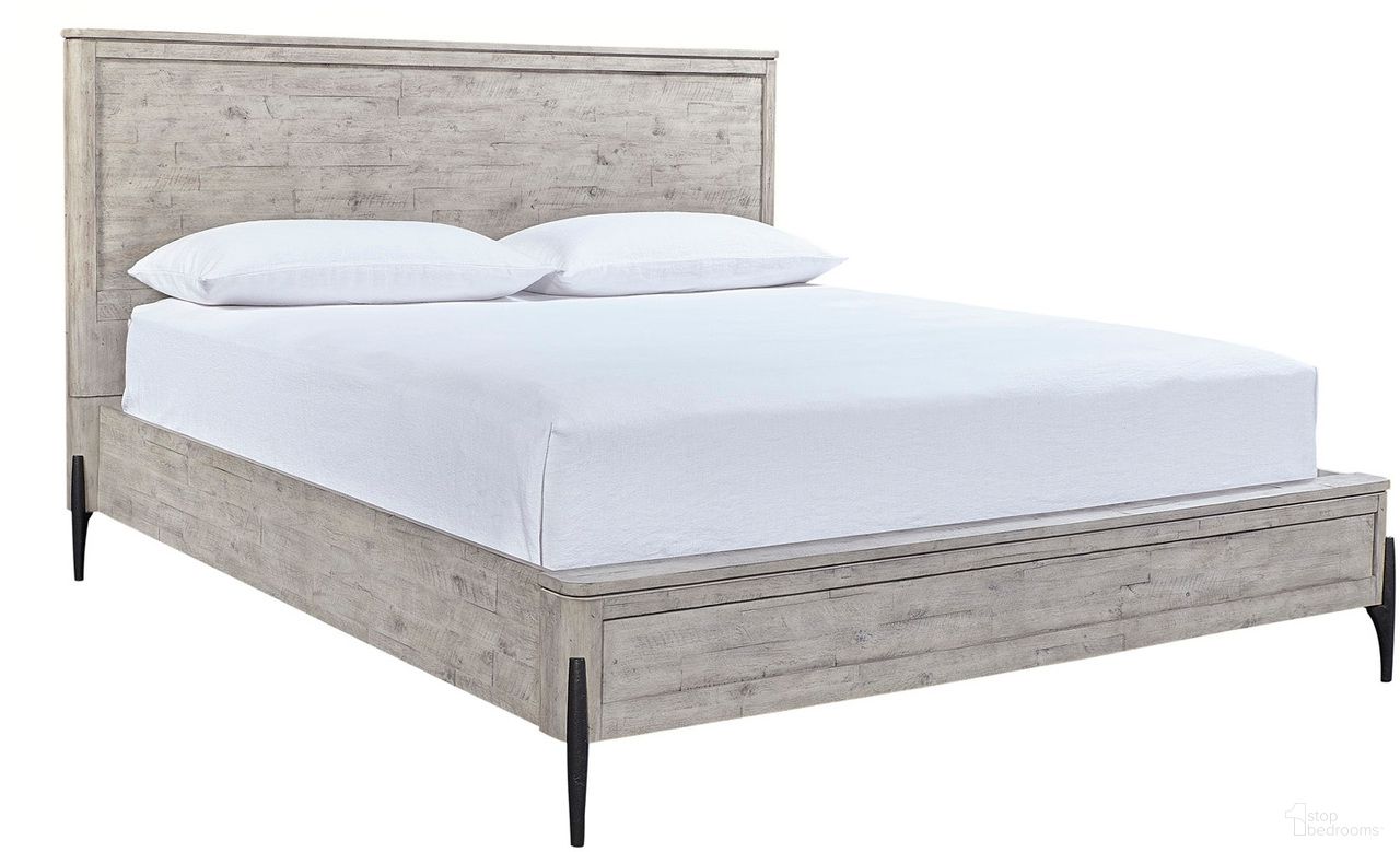 The appearance of Zane King Panel Bed In Grey designed by Aspenhome in the modern / contemporary interior design. This grey piece of furniture  was selected by 1StopBedrooms from Zane Collection to add a touch of cosiness and style into your home. Sku: I256-407;I256-406;I256-415. Bed Type: Panel Bed. Material: Wood. Bed Size: King.