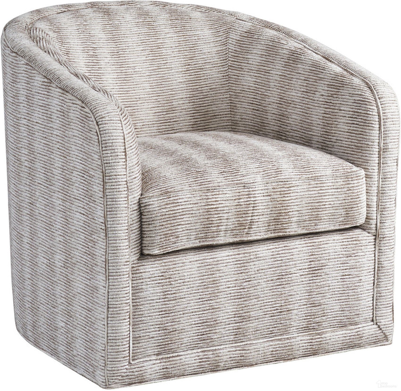 The appearance of Zanzibar Colton Swivel Chair designed by Lexington in the modern / contemporary interior design. This beige/tan piece of furniture  was selected by 1StopBedrooms from Zanzibar Collection to add a touch of cosiness and style into your home. Sku: 7277-11SW-41.