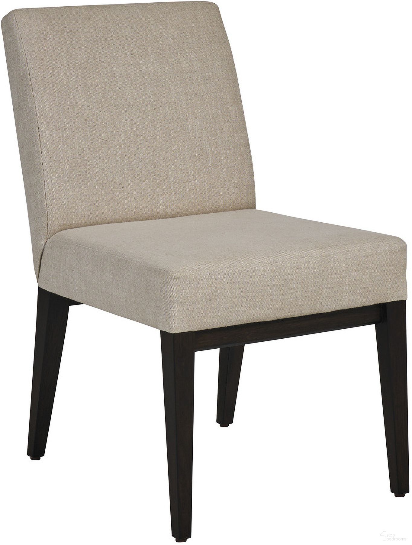 The appearance of Zanzibar Latham Upholstered Side Chair In Beige designed by Lexington in the modern / contemporary interior design. This beige piece of furniture was selected by 1StopBedrooms from Zanzibar Collection to add a touch of cosiness and style into your home. Sku: 417-882-01. Material: Wood. Chair Type: Side Chair.