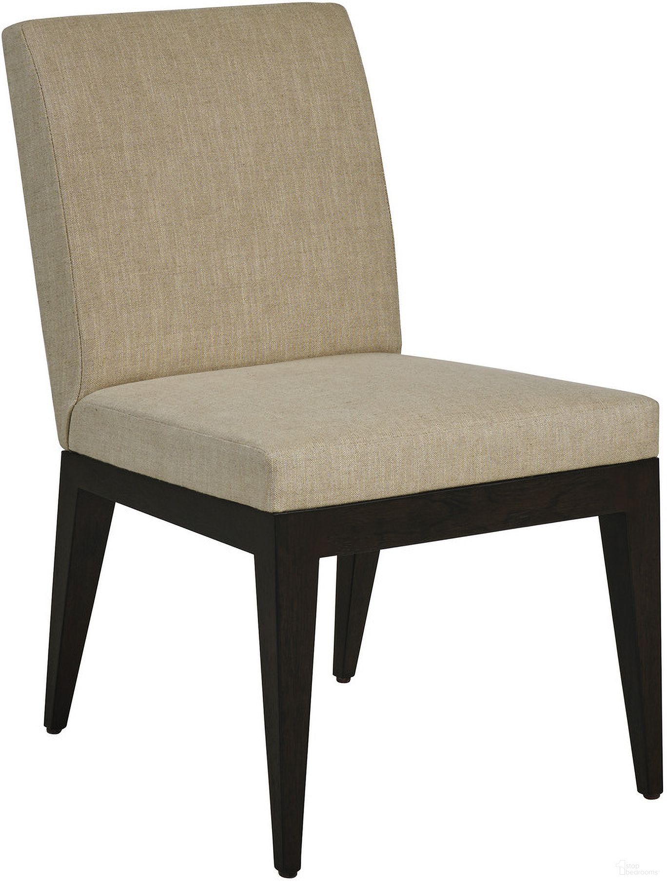 The appearance of Zanzibar Murano Upholstered Side Chair In Tunis designed by Lexington in the modern / contemporary interior design. This tunis piece of furniture was selected by 1StopBedrooms from Zanzibar Collection to add a touch of cosiness and style into your home. Sku: 417-880-01. Material: Wood. Chair Type: Side Chair.
