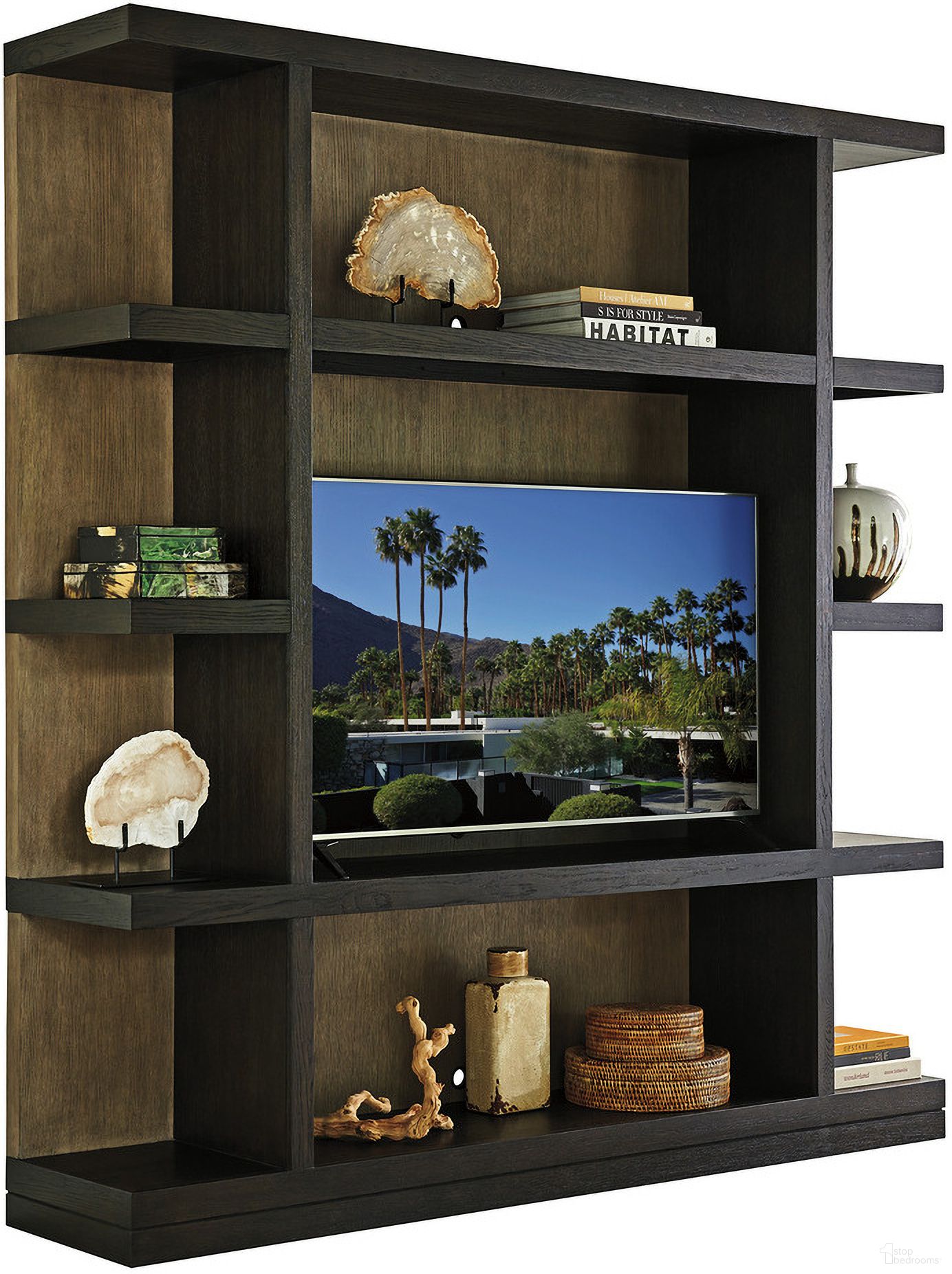 The appearance of Zanzibar Sanderson Media Wall Unit In Senegal designed by Lexington in the modern / contemporary interior design. This senegal piece of furniture was selected by 1StopBedrooms from Zanzibar Collection to add a touch of cosiness and style into your home. Sku: 416-909C. Material: Wood.
