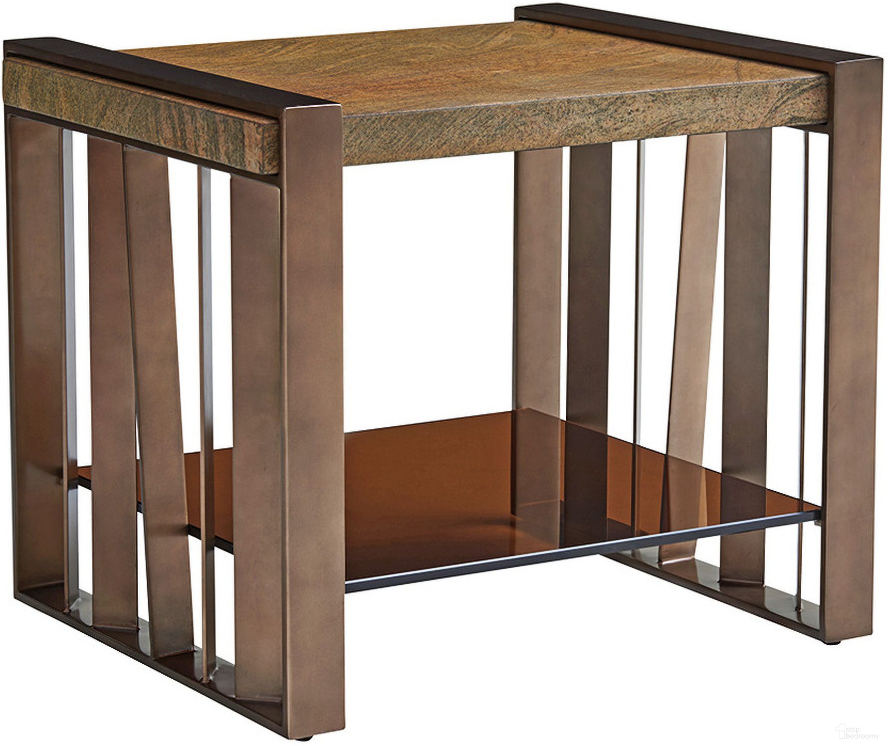 The appearance of Zavala Intersect End Table In Palladian designed by Lexington in the modern / contemporary interior design. This palladian piece of furniture was selected by 1StopBedrooms from Zavala Collection to add a touch of cosiness and style into your home. Sku: 790-953C. Material: Glass.