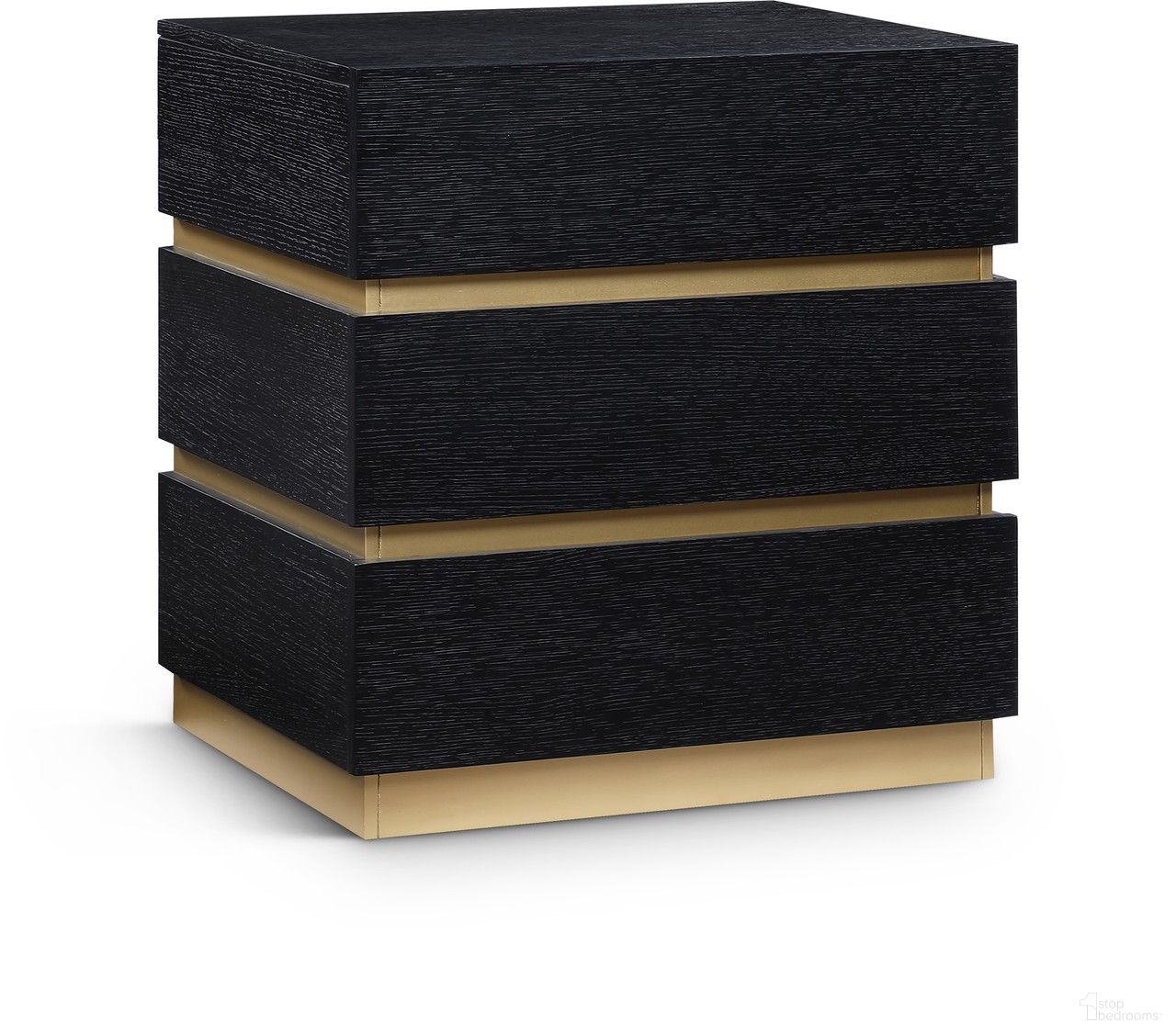 The appearance of Zaylan Nightstand In Black designed by Meridian in the modern / contemporary interior design. This black piece of furniture was selected by 1StopBedrooms from Zaylan Collection to add a touch of cosiness and style into your home. Sku: 384Black-NS. Material: MDF.