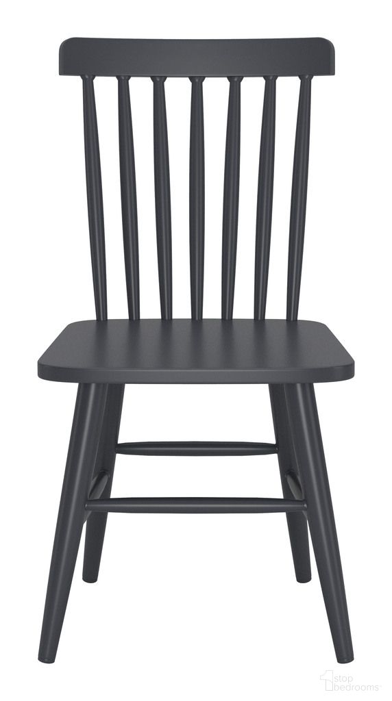 The appearance of Zeilen Dining Chair Set of 2 In Black designed by Zuo Modern in the modern / contemporary interior design. This black piece of furniture was selected by 1StopBedrooms from Zeilen Collection to add a touch of cosiness and style into your home. Sku: 704085. Material: Aluminum. Chair Type: Side Chair.