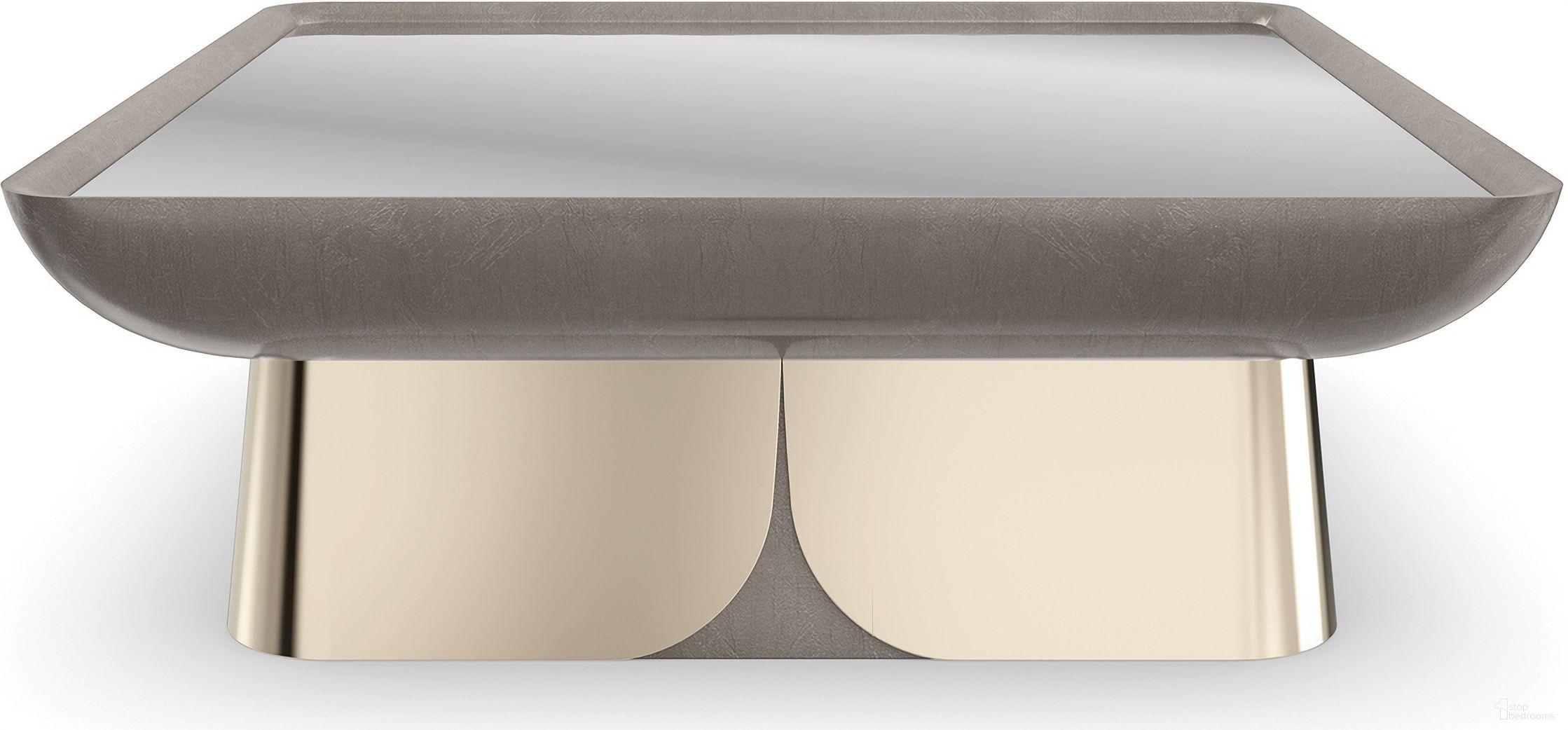 Zenith Cocktail Table In Gray and Gold