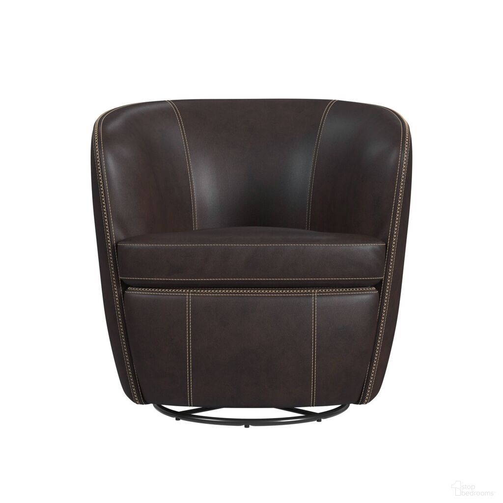 The appearance of Zenith Swivel Chair In Brown designed by Picket House in the modern / contemporary interior design. This brown piece of furniture  was selected by 1StopBedrooms from Zenith Collection to add a touch of cosiness and style into your home. Sku: U-5470-8200-101. Material: Foam.