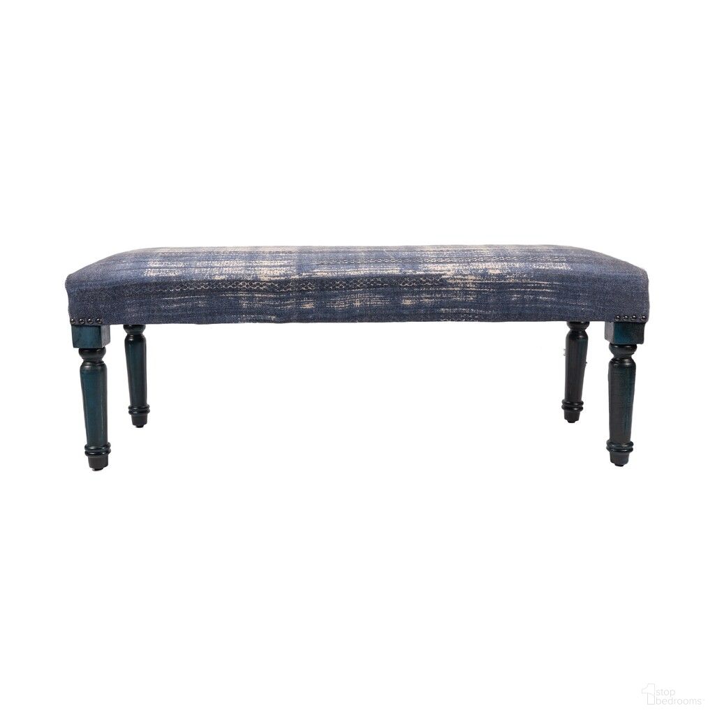 The appearance of Zeno Antique Indoor Bench In Blue designed by Rajani Home in the modern / contemporary interior design. This blue piece of furniture was selected by 1StopBedrooms from Tavine Collection to add a touch of cosiness and style into your home. Sku: 7C097708G49348. Material: Wood.