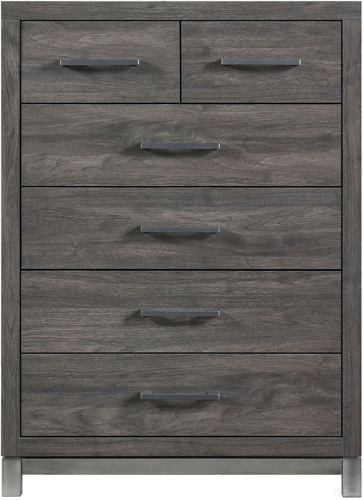 The appearance of Zephyr Chest In Gray designed by Homelegance in the modern / contemporary interior design. This gray piece of furniture was selected by 1StopBedrooms from Zephyr Collection to add a touch of cosiness and style into your home. Sku: 1577DG-9. Material: Wood.